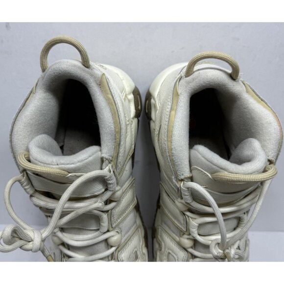 Nike Air More Uptempo GS Coconut Milk Team Gold Sneakers 7Y Women 8.5 DX1939-100 - Picture 9 of 10